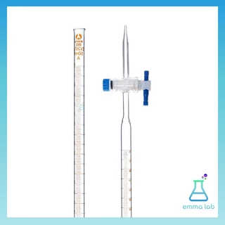บิวเรตต์ บิวเรต แก้ว ก๊อกเทฟล่อน 25, 50 มิลลิลิตร Burette PTFE 25 ml. and 50 ml