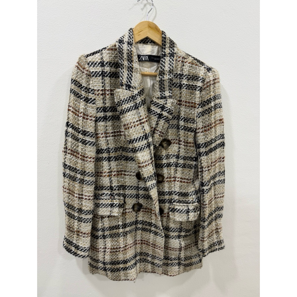 Zara Tweed Blazer เสื้อเบลเซอร์ผ้าทวิตผู้หญิง