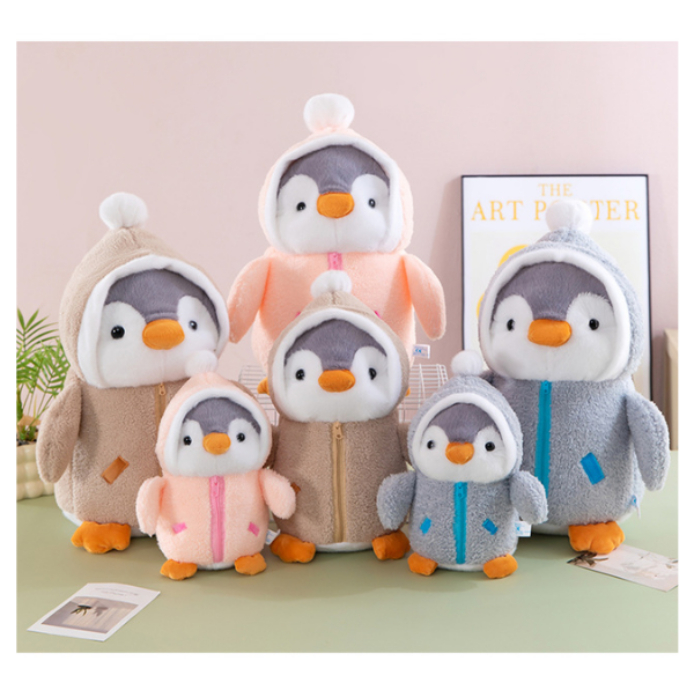 ตุ๊กตาเพนกวินชุดขั้วโลกน่ารัก มีให้เลือก3 ขนาด 25CM 30CMและ40CM นุ่มนิ่มน่ารัก ของขวัญ เขียนการ์ดอวยพรวันเกิดได้