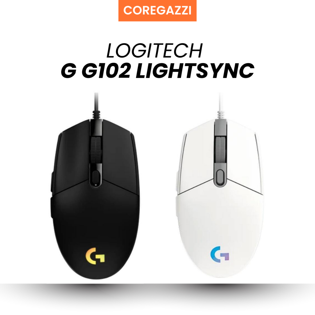 (พร้อมส่ง) เมาส์ LOGITECH G G102 LIGHTSYNC BLACK - รับประกัน 2ปี