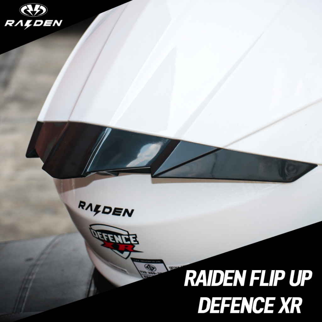หมวกกันน็อค RAIDEN รุ่น DEFENCE XR รุ่นใหม่ 2026 ยกคาง มีแว่น2ชั้น ชิลด์หน้าเปิด-ปิดง่าย ราคา ถูกที่สุด ดีลบีเคเค แกลเลอรีภาพที่ 7