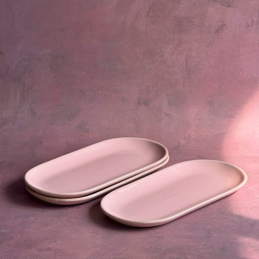 จานเปลเซรามิค oval plate ceramic จานอาหาร จานเสิร์ฟ เข้าไมโครเวฟได้ - AT1CERAMIC