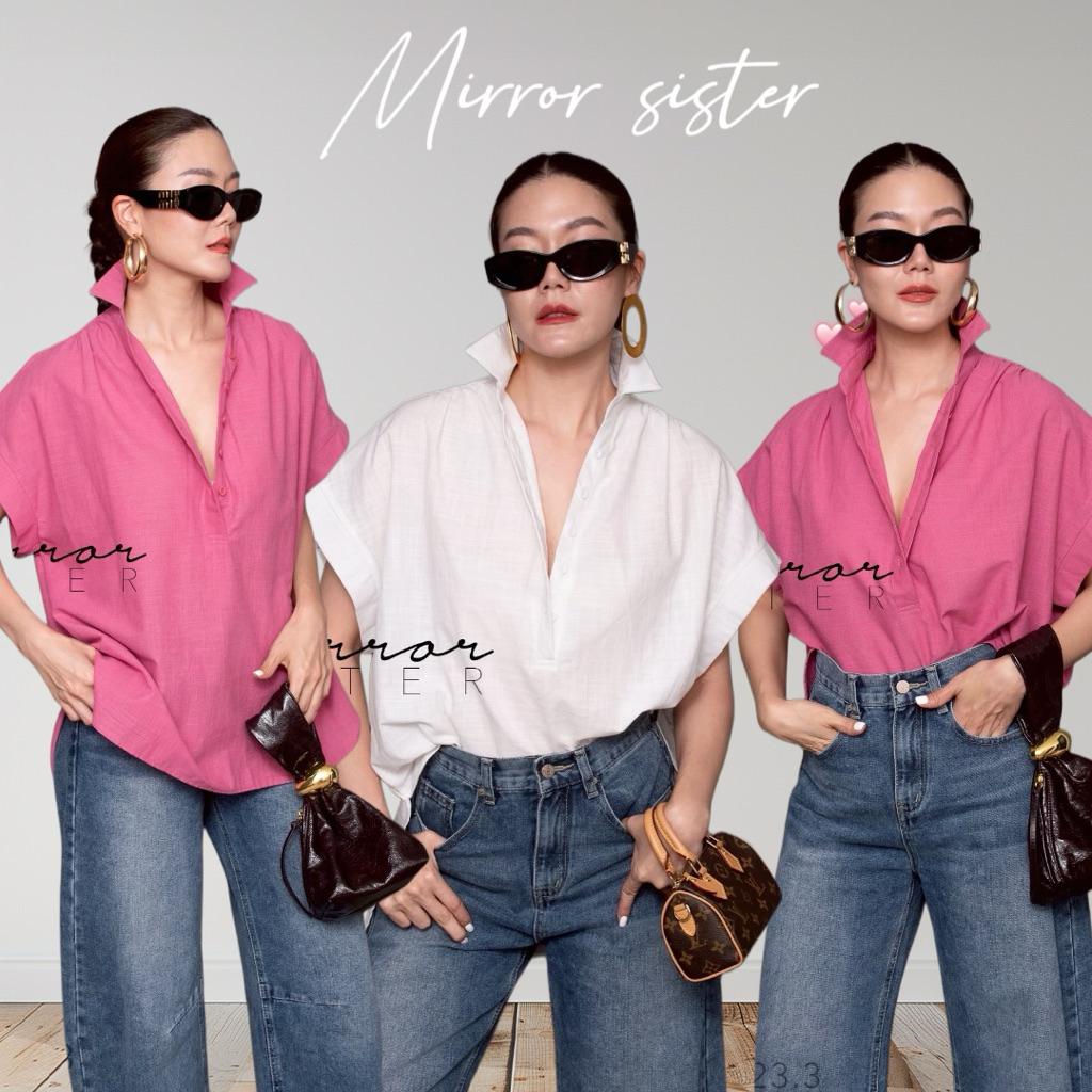 MirrorsisteR 50923.3 เสื้อเชิ้ตผ้า Cotton เนื้อโปร่งเบา ใส่สบาย