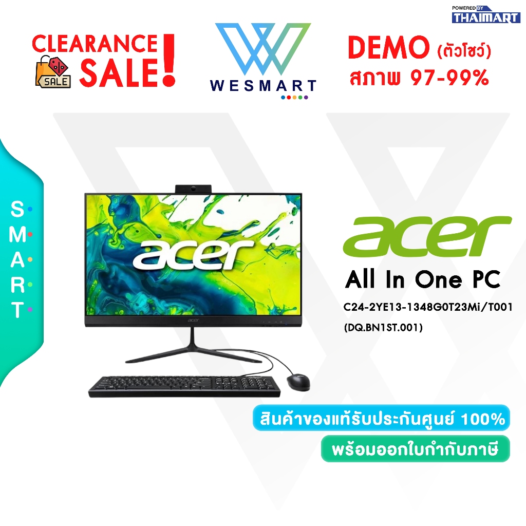 #Demo Acer Aspire C24-2YE13-1348G0T23Mi/T001 (DQ.BN1ST.001) : Intel Core i5-1334U/Warranty 1 Years #