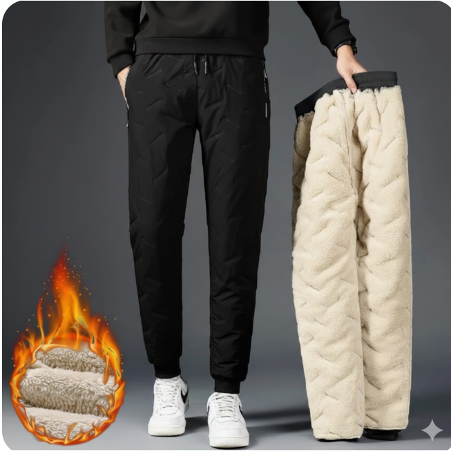 พร้อมส่ง ( Sz.M-8XL )กางเกงกันหนาว กันหิมะ กันลม บุขนหนา