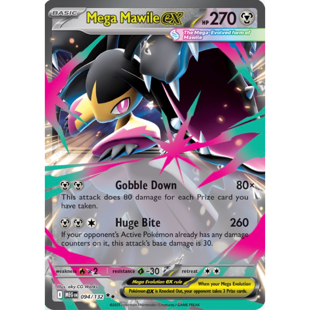 Pokemon card EN Mega Mawile ex (MEG)
