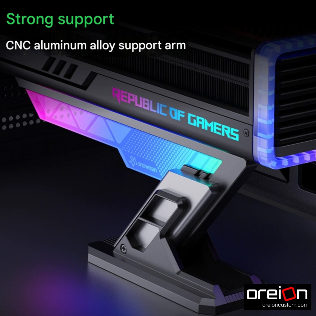 ขาตั้งการ์ดจอ ที่ค้ำการ์ดจอ Snowman GP-Z ARGB VGA Holder GPU Bracket 75-125mm