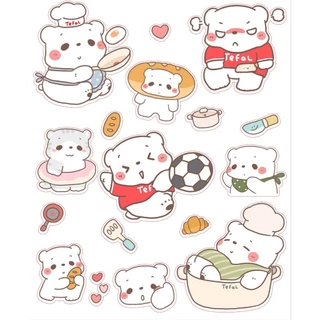 [สินค้าสมนาคุณงดจำหน่าย] สติกเกอร์ลายหมี Ver 2