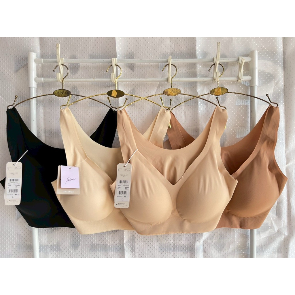 Sabina NBD24005 NBK24006 SBXK108 เสื้อในแบบสวมไร้ขอบ มีฟองน้ำแบบถอดออกได้ ไร้ตะเข็บไม่มีตะขอ