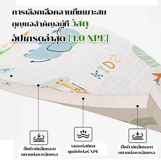 [ ส่งทุกวัน ] หนา2cm แผ่นรองคลานพับได้ XPE แผ่นรองคลาน ที่รองคลานเด็ก สำหรับเด็กทารกโดยเฉพาะ