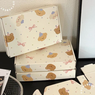 กล่องของขวัญน่ารัก กล่องหูช้าง กล่องพัสดุ | พร้อมส่งจากไทย 🇹🇭 | DOGGY AND BEAR