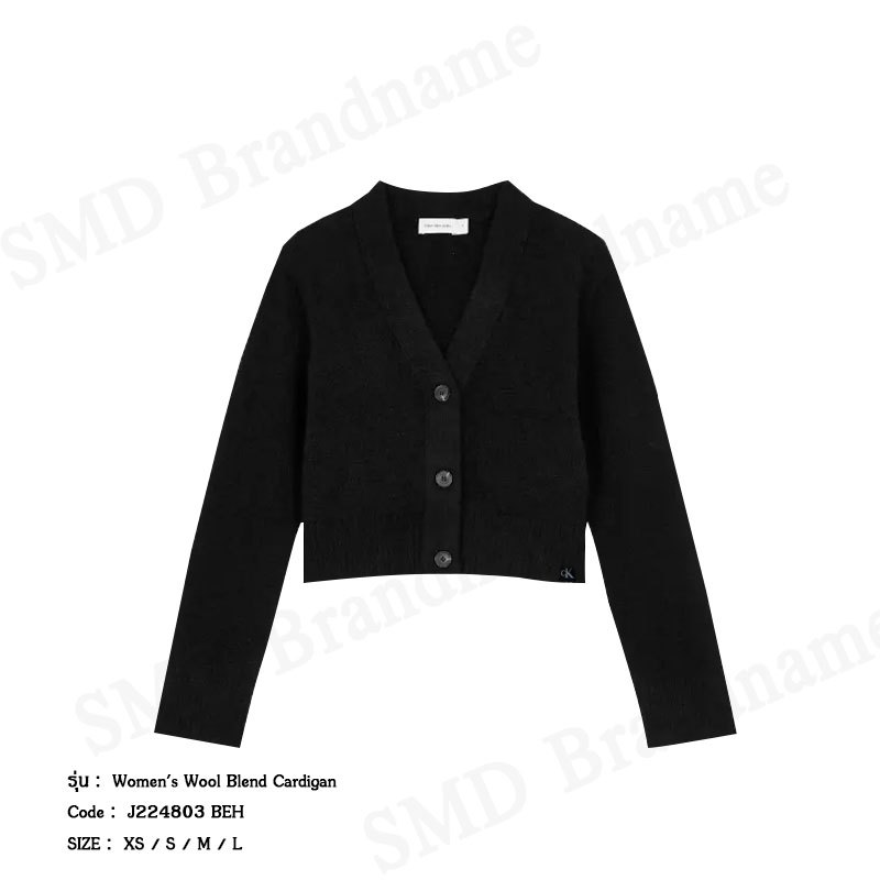 Calvin Klein Jeans เสื้อคาร์ดิแกนผู้หญิง รุ่น Women's Wool Blend Cardigan Code: J224803 BEH