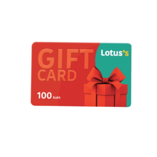 ของแถมโปรโมชัน ห้ามจำหน่าย :  LOTUS GIFT CARD มูลค่า 100 บาท