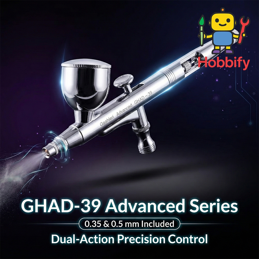 แอร์บรัช Gaahleri GHAD-39 Advanced Dual-Action 0.35+0.5mm แถมหัวฉีด 2 ขนาด เกรดพรีเมียม โมเดล กันพลา Airbrush