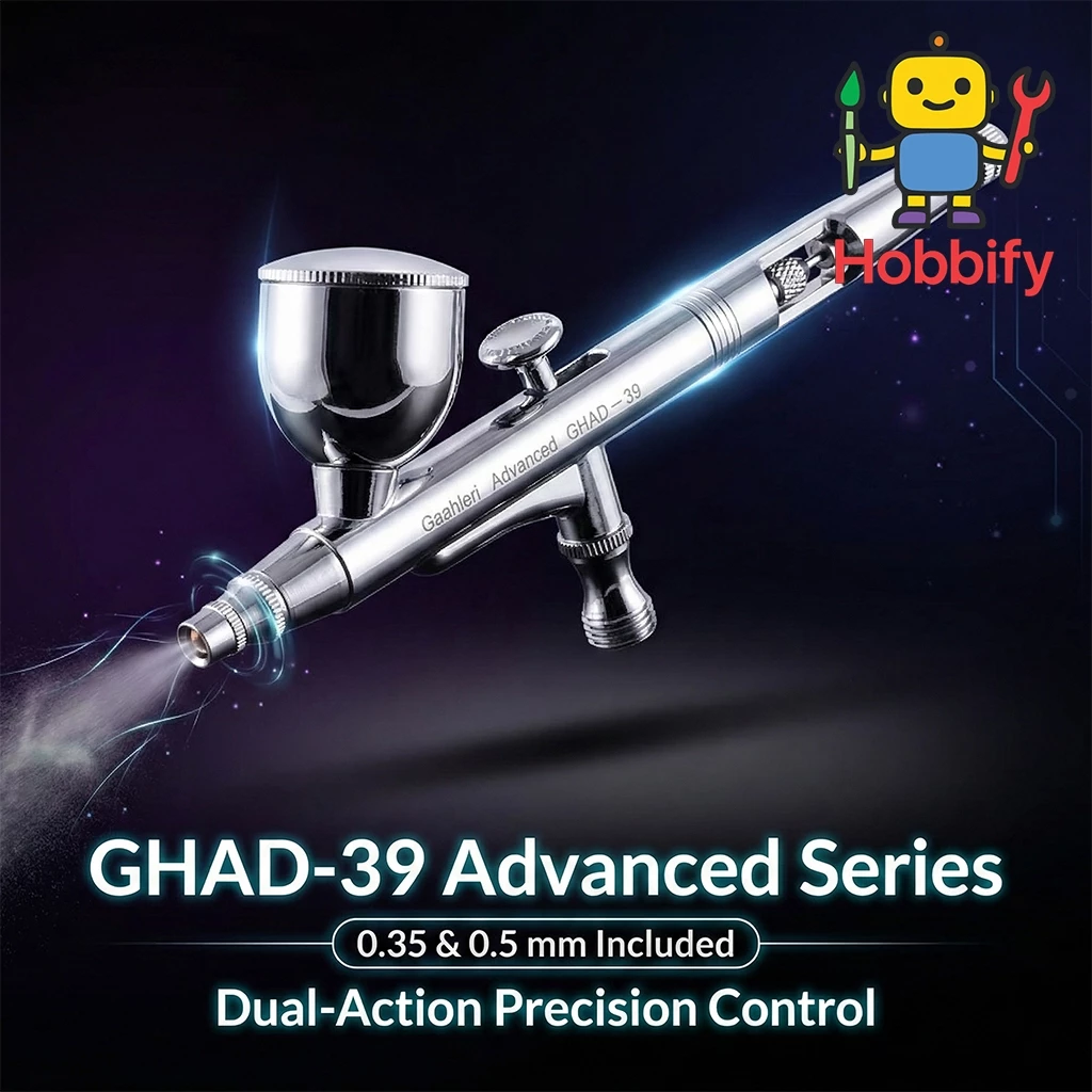แอร์บรัช Gaahleri GHAD-39 Advanced Dual-Action 0.35+0.5mm แถมหัวฉีด 2 ขนาด เกรดพรีเมียม โมเดล กันพลา Airbrush