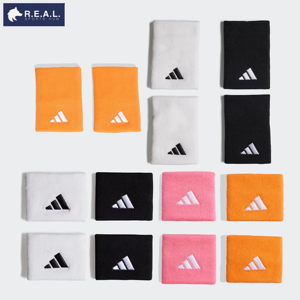 ผ้ายืดรัดข้อมือ Adidas สีขาว/ดำ/ส้ม [ IC3567 HT3910 HT3911 IC3568 KH1095 ]