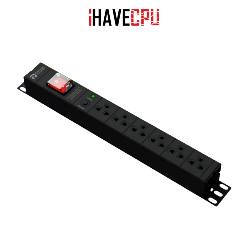 ปลั๊กไฟ (extension socket) iHAVECPU POWERCONNEX x iHAVECPU 6-WAY (PCX-TS06B-IHAVECPU)(3M)