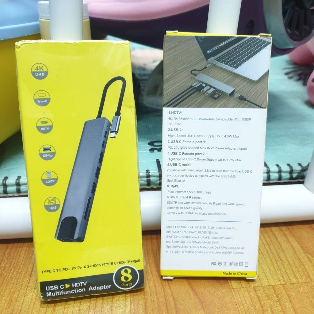 Hub Type-C 8 in 1 /สินค้ามือ 1 ทั้งร้าน