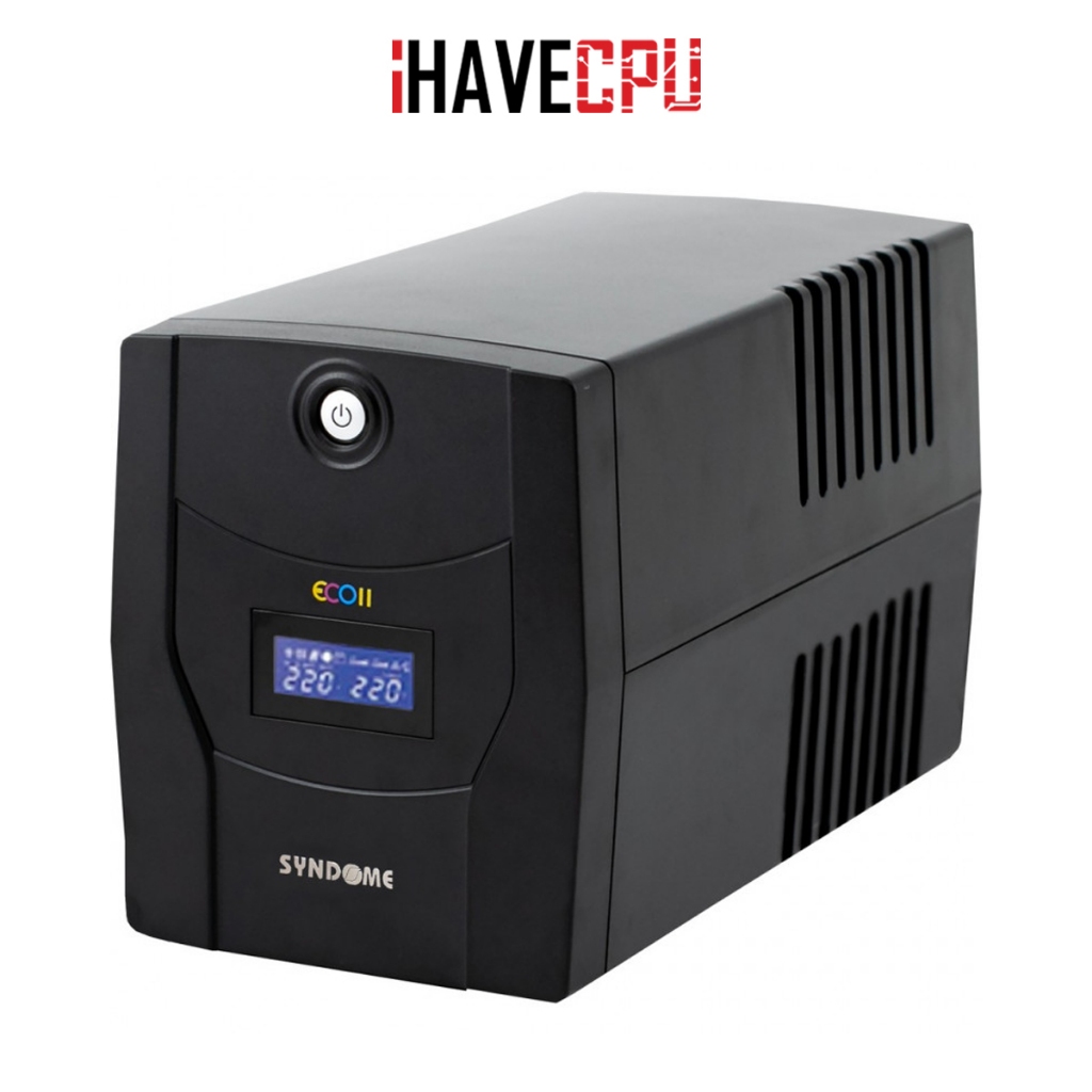 อุปกรณ์สำรองไฟ (ups) iHAVECPU SYNDOME ECO II-1500-LCD 1500VA/900W