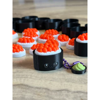 Bento Sushi Clicker พวงกุญแจคลิก คีย์แคป ลายเบนโตะ ซูชิ อาหารญี่ปุ่น by MamiAmiDIY
