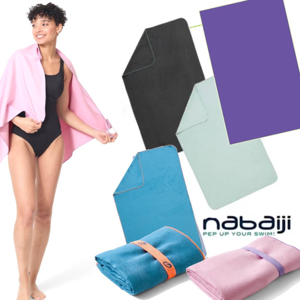 ♠️ผ้าเช็ดตัวไมโครไฟเบอร์ Nabaiji ♠️แท้💯% แบบแห้งเร็ว Size L 80x130cm