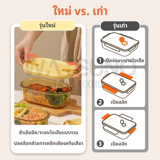 Watsuno.ภาชนะเก็บอาหารที่ทำจากแก้วหนา ภาชนะแก้วโบโรซิลิเคท และภาชนะเก็บผลไม้ สามารถใช้กับไมโครเวฟได้และทนความร้อน