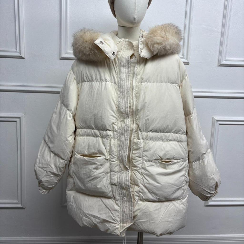Crazy Snow เสื้อขนเป็ด ขนเฟอร์จากหางจิ้งจอกแท้ 100% เพิ่มความอบอุ่นใส่ในสภาพอากาศหนาวจัดหรือติดลบ รห
