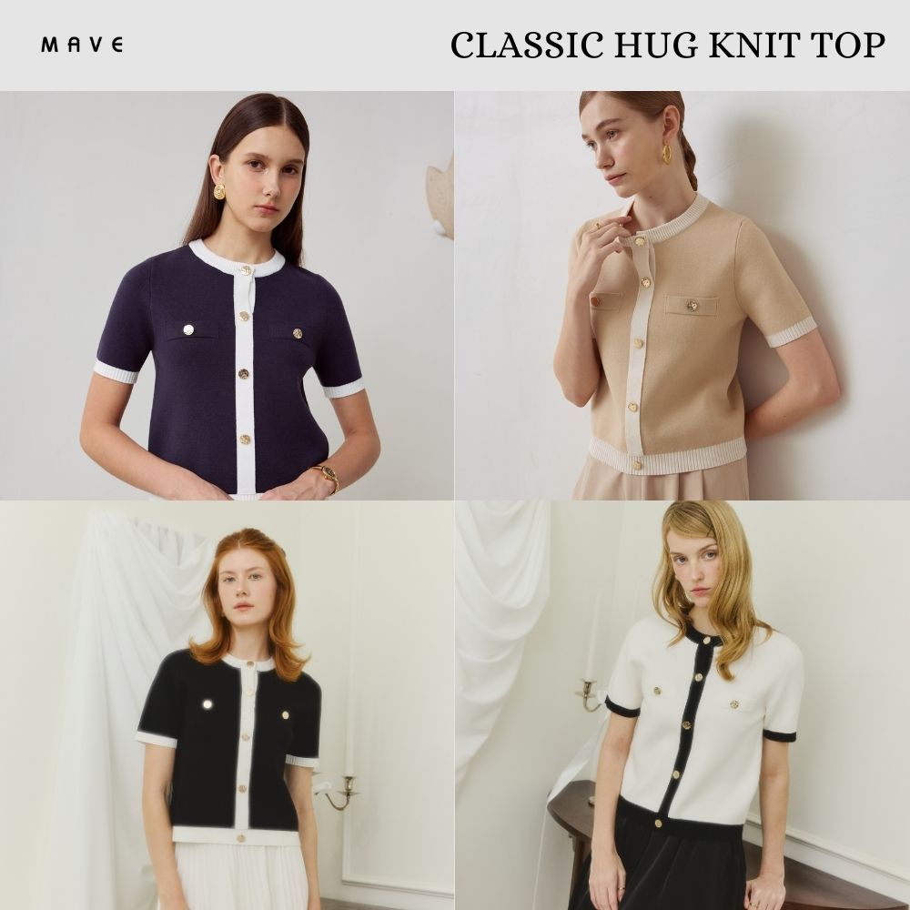 MAVE เสื้อรุ่น Classic hug สี OFF WHITE,BLACK,OAT,NAVY