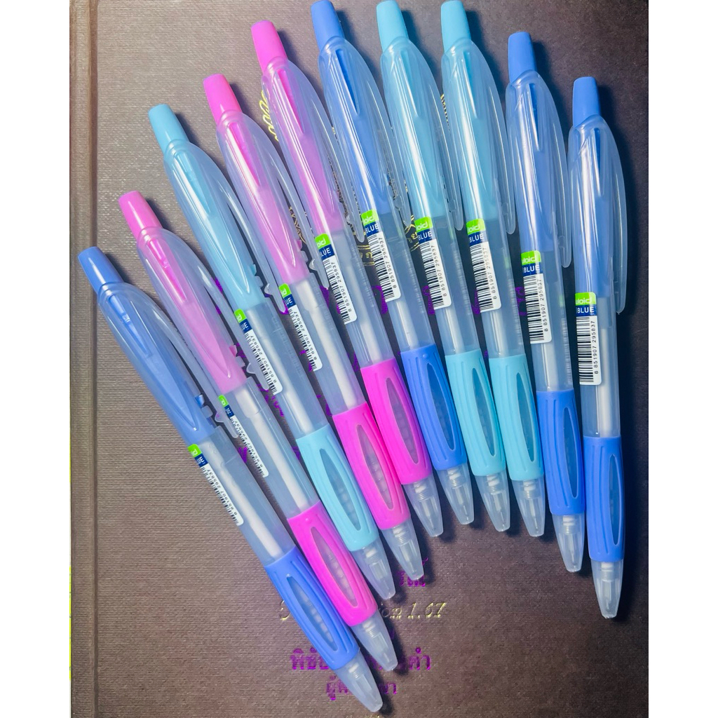 ปากกาลูกลื่น Quantum 007 Pearl หัว 0.7 มม. ชุด 10 ด้าม