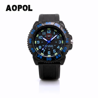 นาฬิกาข้อมือ AOPOL รุ่น 639 รุ่นยอดฮิต พรายน้ำ กันน้ำ ของพร้อมส่งจากไทย