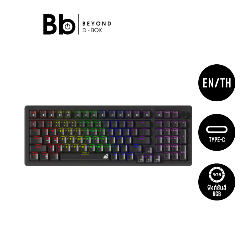 คีย์บอร์ดเกมมิ่ง SIGNO E-Sport Mechanical MONOXXI KB-724 by BB Beyond D-Box