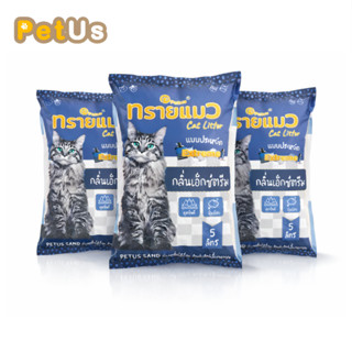 ทรายแมว 5 ลิตร ทรายเบนโทไนท์ พีตัส กลิ่นเอ็กซ์ตรีม จับตัวเป็…