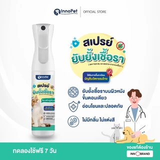 สเปรย์ยับยั้งเชื้อราแมว InnoPet จัดการเชื้อราน้องแมวได้ในขั้นตอนเดียว ลดคัน ลดขนร่วง อ่อนโยน ปลอดภัย ไม่แต่งสีและกลิ่น