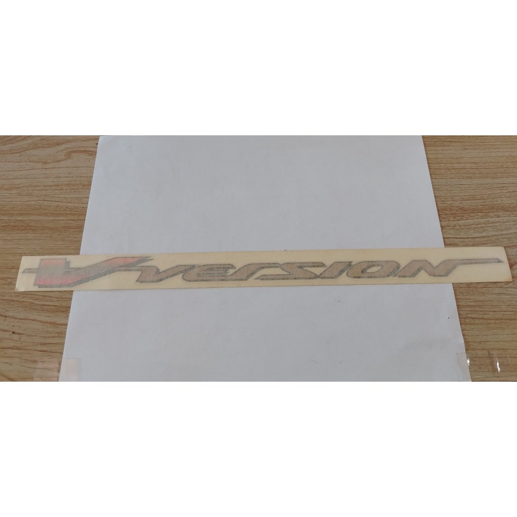 #งานใหม่  สติ๊กเกอร์  รถยนต์  “V-VERSION” ALSO (75363-YZB00-4)  แท้งานศูนย์100% TOYOTA