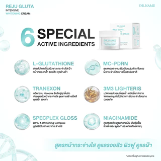ครีมรีจูกลูต้า DR.NAME REJU GLUTA INTENSIVE WHITENING CREAM ผิวกระจ่างใส หน้าหมองคล้ำ รอยสิว ฝ้า กระ จุดด่างดำ