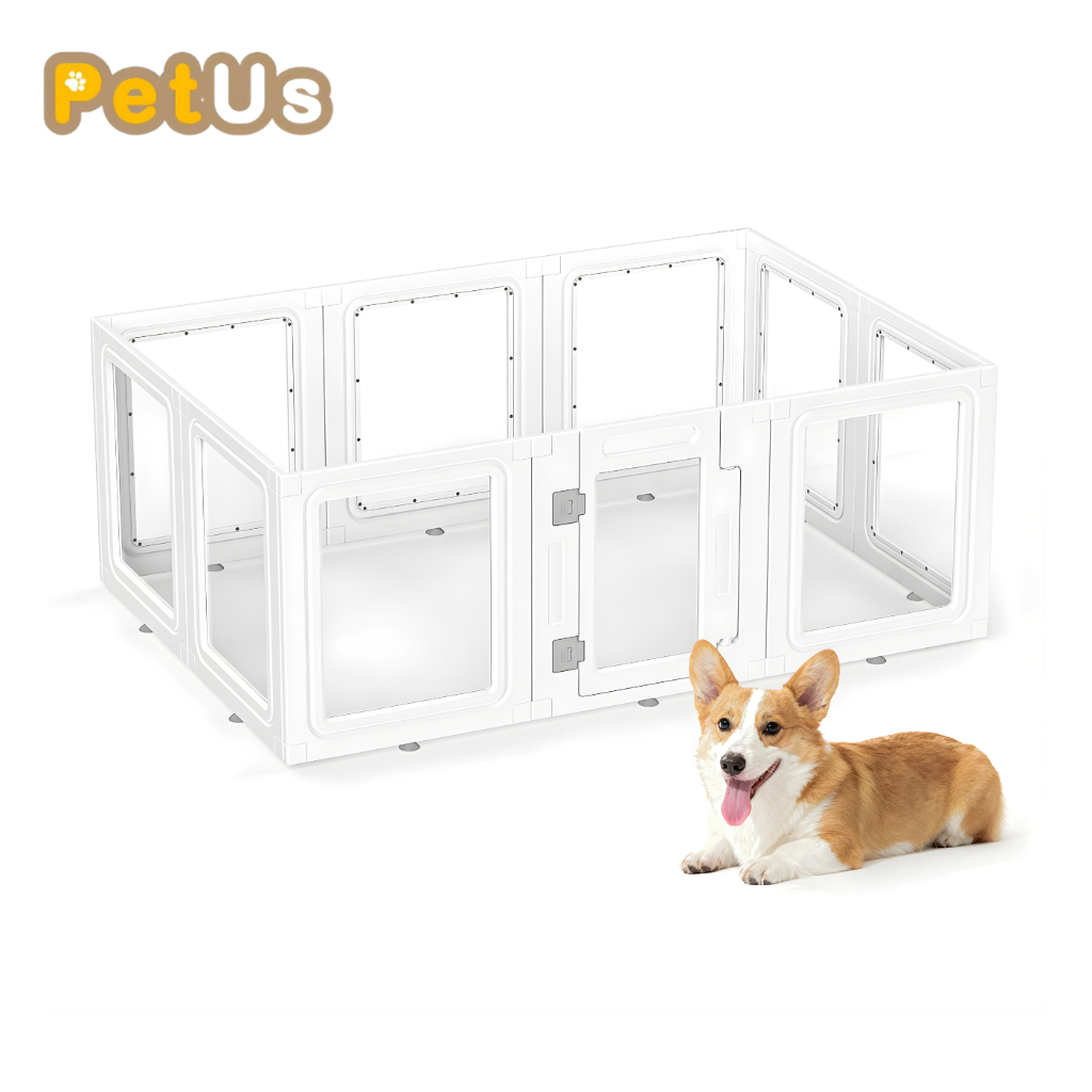 คอกกั้นสัตว์เลี้ยง ที่กั้นสัตว์เลี้ยง Pet Fence คอกสุนัขและแมว เพิ่มความปลอดภัย ป้องกันสัตว์เลี้ยงวิ่งออกนอกพื้นที่