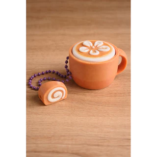 Hot drink clicker พวงกุญแจแก้วน้ำ คลิกได้ คีย์แคป สุดน่ารัก