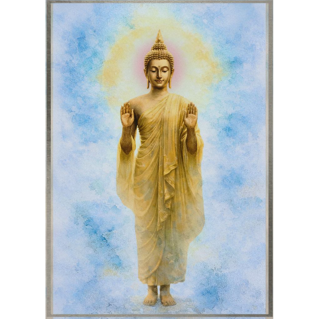 รูปโปสเตอร์ พระพุทธเจ้า ขนาด A3 ความหนา 200 แกรม ไม่มีกรอบ ภาพมงคล เสริมฮวงจุ้ย ตบแต่งบ้าน (29.7*42 cm)