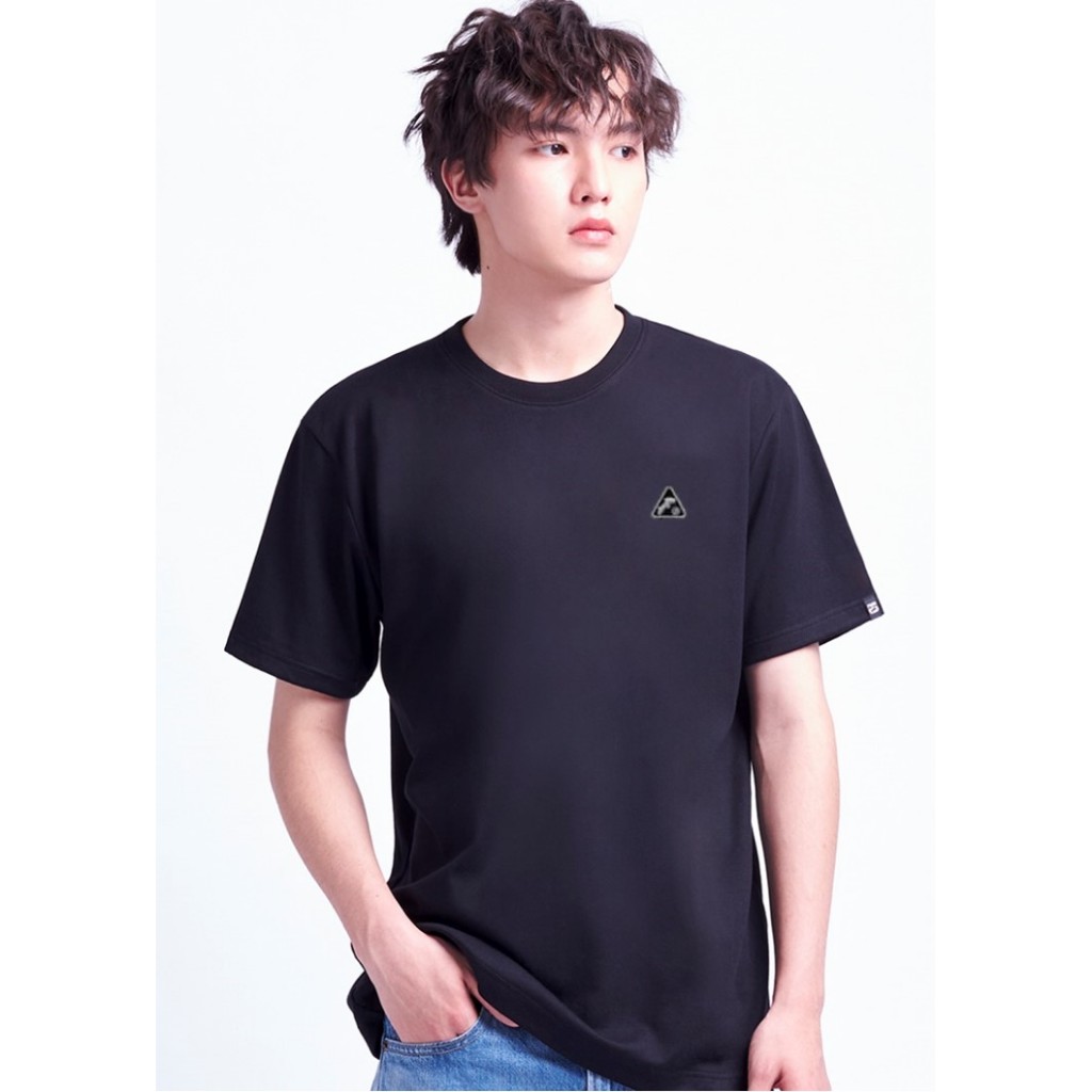 rudedog เสื้อคอกลม ชาย หญิง ผ้ากันน้ำได้  รุ่น water seal สีดำ