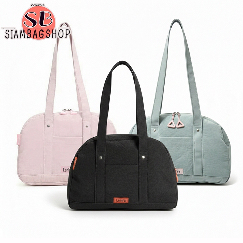 SIAMBAGSHOP(S2525) กระเป๋าถือสะพายไหล่ผ้าไนล่อน ป้ายLenira