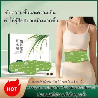 GinoUแผ่นแปะหน้าท้อง รุ่นอัปเกรด แบบสบายตัว 5 แผ่น ใน 1 ซอง เทียบเท่าแผ่นขนาดใหญ่ 3 แผ่น【COD】