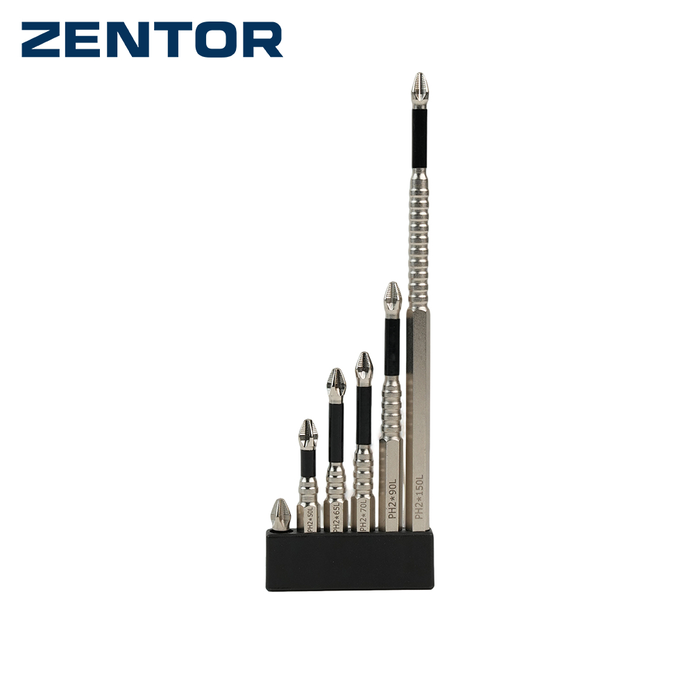 Zentor ชุดไขควง เซตดอกไขควง ชุดดอกไขควงหัวแฉก 6 ชิ้น แข็งเเรง กันลื่น สำหรับงานช่าง Screwdriver Set