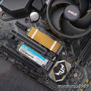 X068 ฮีทซิงค์ซิลิโคนแผ่นระบายความร้อน M.2 NVME โซลิดสเตตไดรฟ…