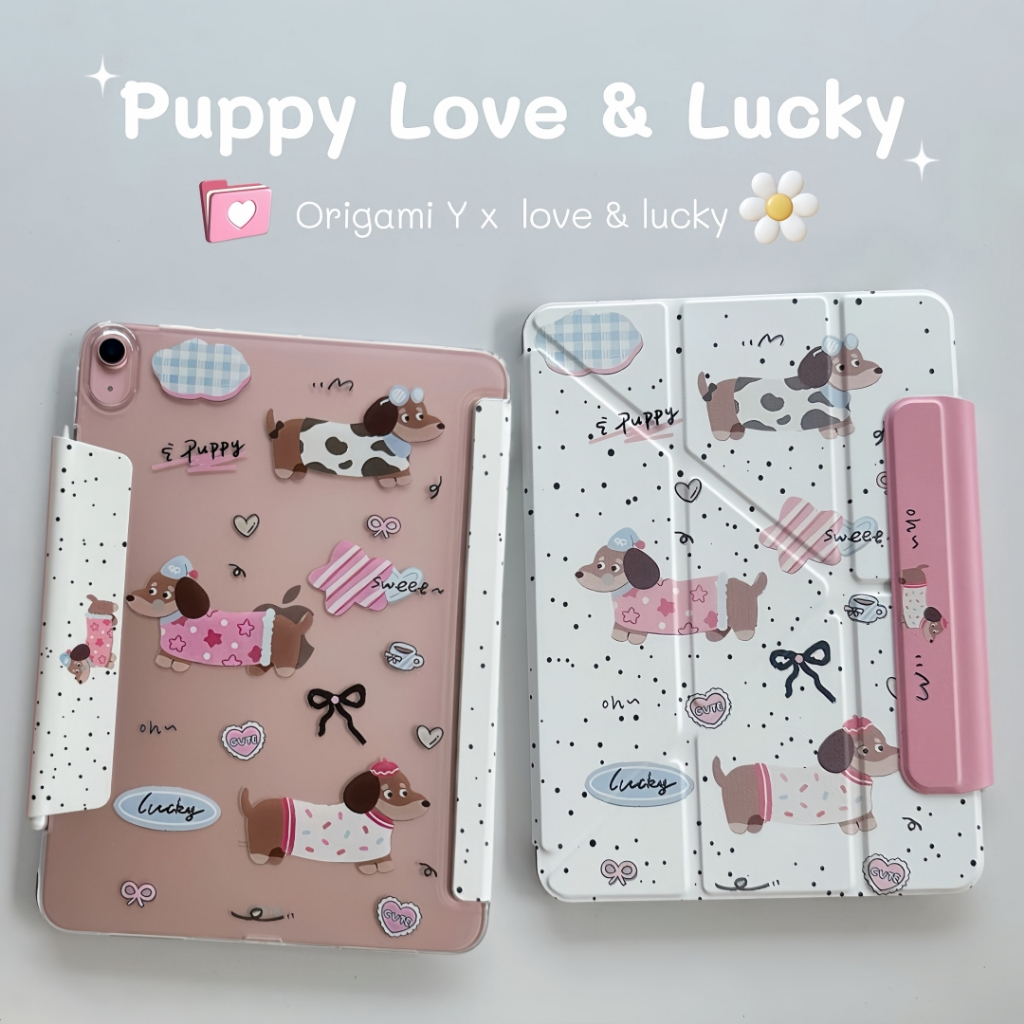 เคสiPad พับcaseY พับแม่เหล็กทาวเวอร์หัวเข็มขัดFor Gen10/11Air11 M3 Air4/5 10.9 pro11ลายการ์ตูนน่ารัก