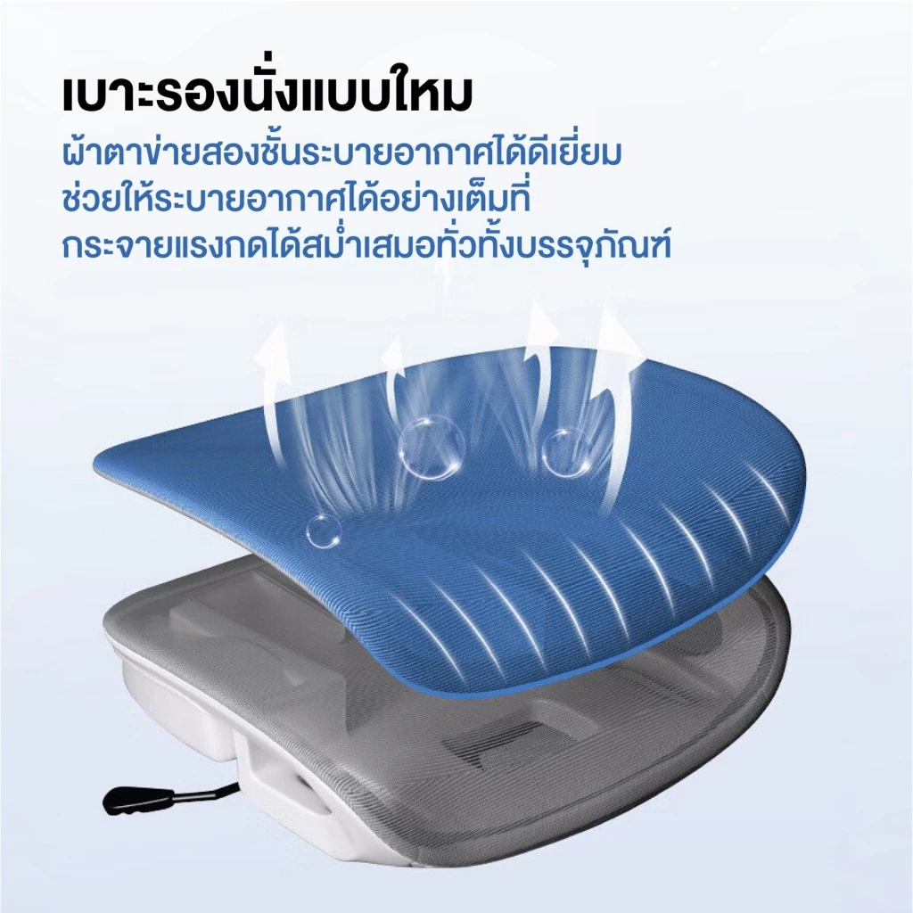 Elife เก้าอี้ทำงาน Ergonomic chair เบาะตาข่าย ระบายอากาศ เก้าอี้ทำงาน สำนักงาน มีล้อลื่น เกมมิ่ง เก้าอี้ทำงาน เก้าอี้ thumbnail 3