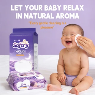 Softry Baby Wipes อนโยนต่อผิวเด็กแรกเกิด Sensitive Skin-Friendly 80+6 แผ่น พร้อมสีให้เลือก Alcohol-Free Chlorine-Free