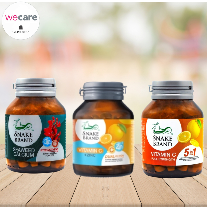 SNAKE BRAND VITAMIN,SEAWEED CALCIUM , C 31 TABLETS
