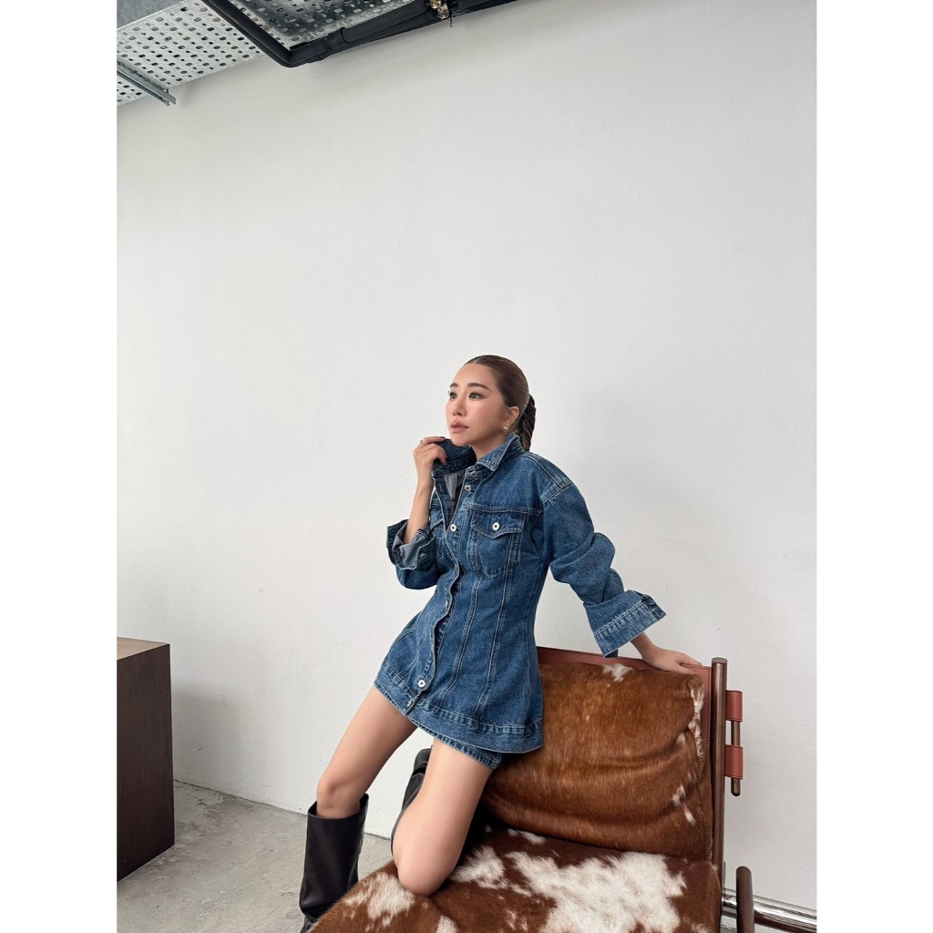 Umber jeans#1028 เชิ้ตยีนส์ ราคา ถูกที่สุด ดีลบีเคเค แกลเลอรีภาพที่ 3