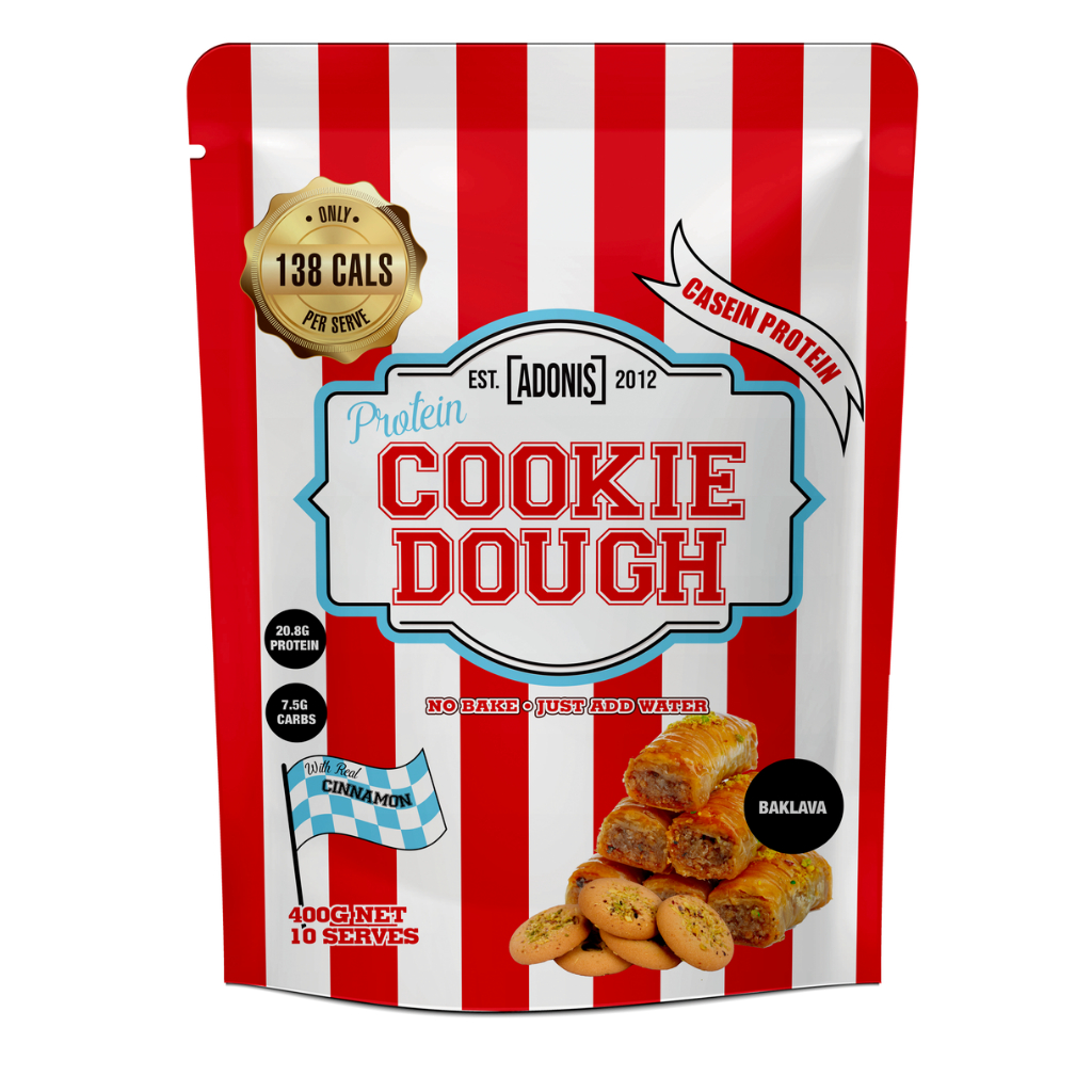 Adonis Protein Cookie Dough 400g.( โปรตีนเคซีน - อะมิโน EAA - มีไฟเบอร์ )