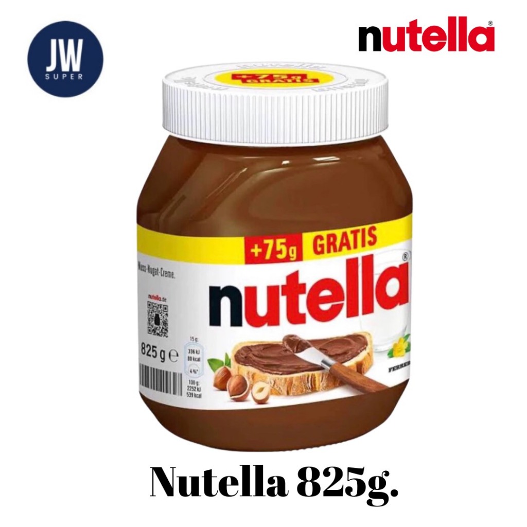 โปรโมชั่น! Nutella Spread 825g. แยมนูเทลล่า ขวดแก้ว 825 กรัม BBE: 17/11/2026  ถูกที่สุด